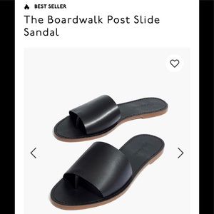 Madewell / boardwalk post slide sandal